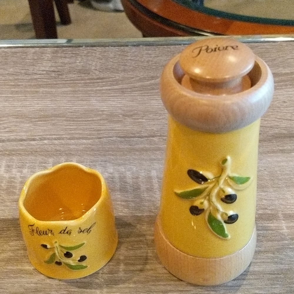 Salt & Pepper Olive Leaf Branch